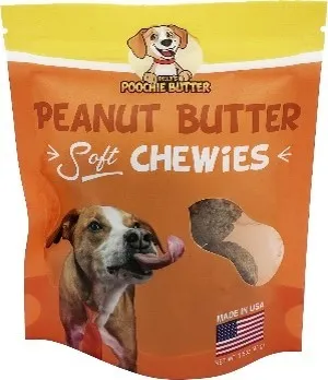 1ea 1.5oz Poochie Butter Peanut Butter Soft Chewies - Treats